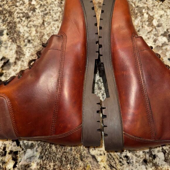 Trader Bay Brown Leather Boots Durable Workwear - Picture 7 of 7